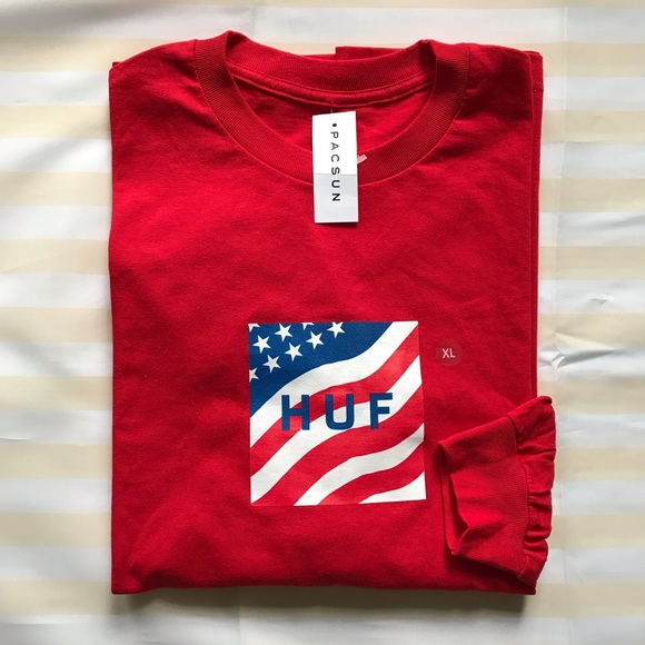 Huf x Pacsun USA Longsleeve shirt - Picture 2 of 6